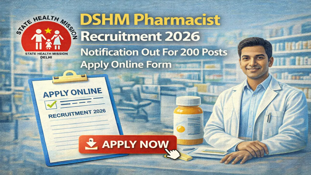 DSHM Delhi Pharmacist Vacancy 2026