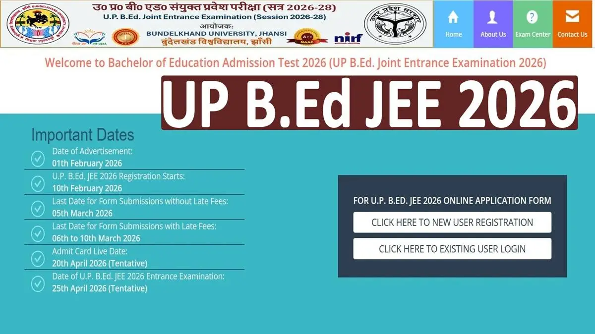 UP B.Ed JEE Notification 2026 Out